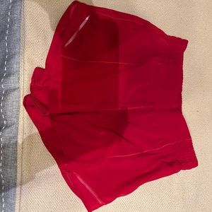 Lululemon red shorts